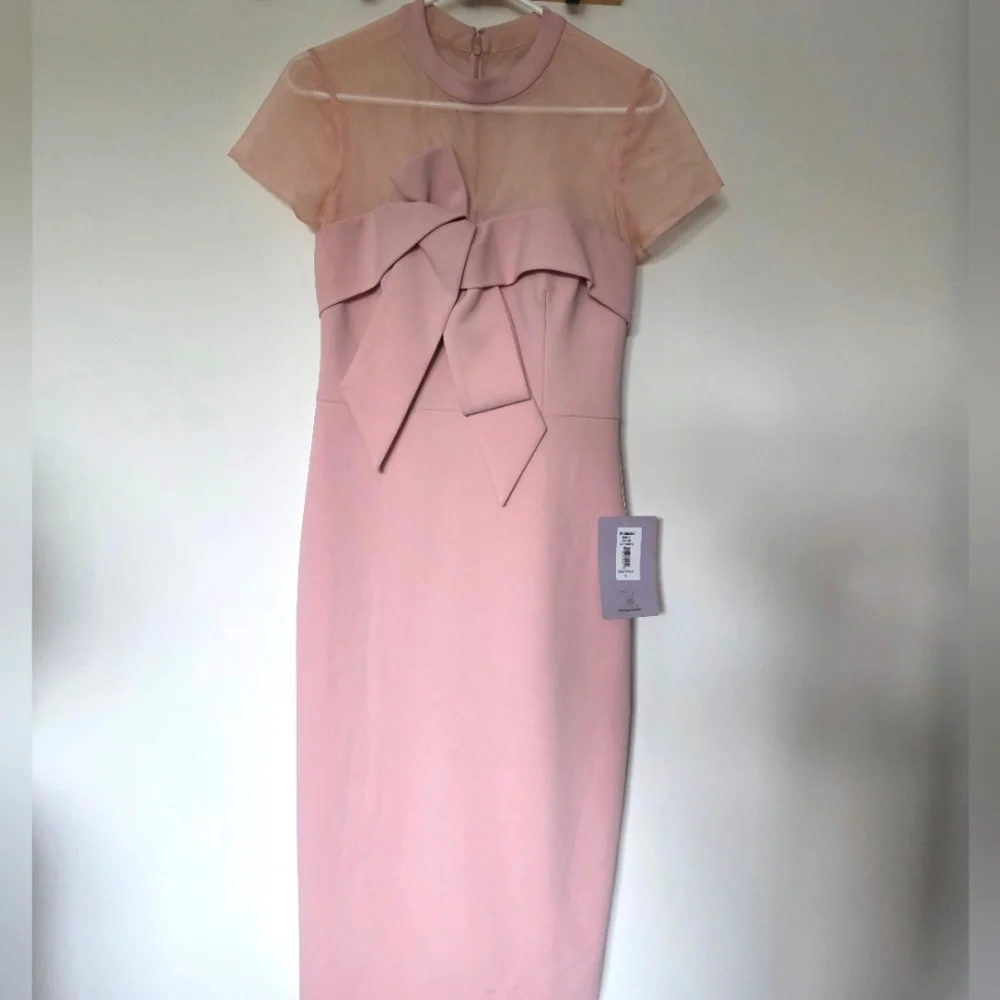 JS Collections Women's Roselle‎ Bow-Trim Dress Sz. 6 - Picture 4 of 12